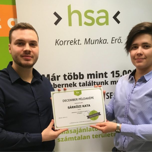 csapatmunkában hisz a hónap példaképe